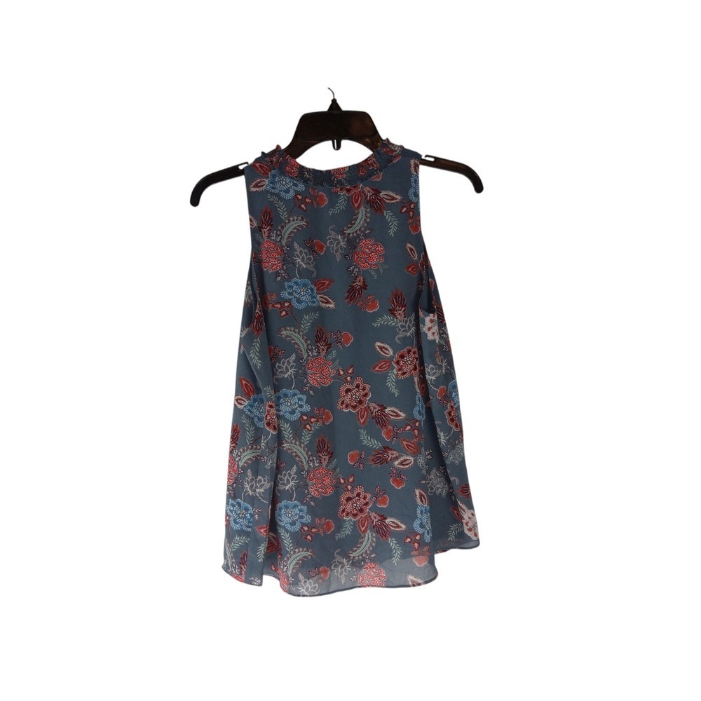 Rose & Olive Womens Top Multicolor Smocked Sleeveless Blouse Size S - Picture 2 of 10